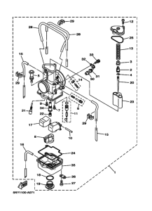 YZ125 YZ125R Carburetor assy