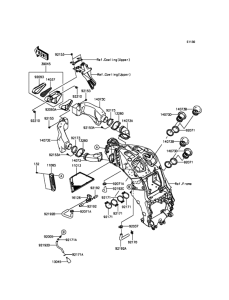 ZX1400 Воздушный фильтр