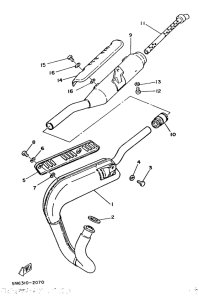 DT50MX Выхлопная система