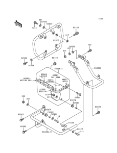 KZ1000 Engine low cover assy zincated