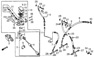 GL1200I Fr. brake master cyl.