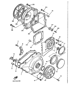 V-MAX12 Крышка картера двигателя