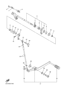 YZF-R6 Вал переключения