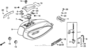 CM400 Топливный бак