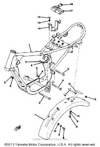 GT80C Frame - rear fender