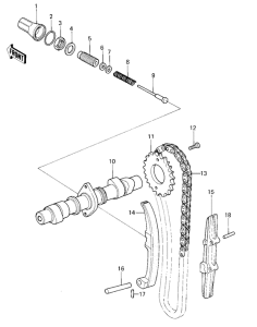 KZ400 Camshaft / chain / tensioner