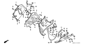 CBR900RR Нижний обтекатель