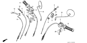 C70ZP Handle switch / lever /  cable