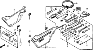 CBX Side cover + tools