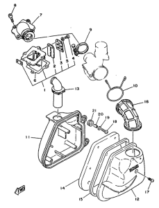 YN50R Впускная система
