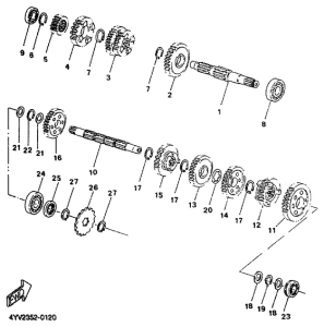 TZR50 Трансмиссия