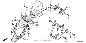 NC700X (DCT) Передний обтекатель