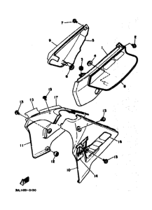 RT100 RT100A RT100A-B Боковая крышка