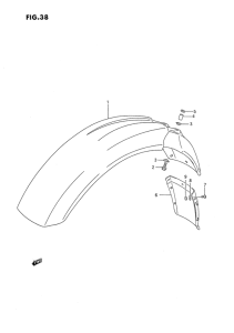 DR650 Переднее крыло