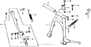 CB750 Подножка