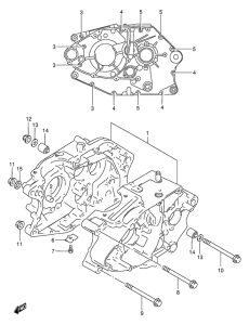 DF200 Картер двигателя