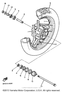 FJ1200TC Переднее колесо