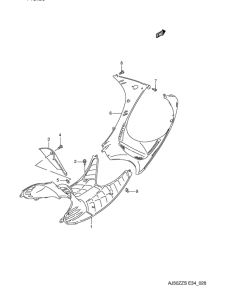 AJ50 Щиток облицовочный задний