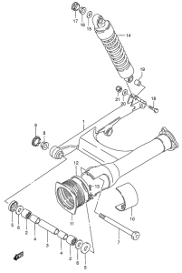 VS1400 Маятник задний
