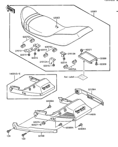 KZ1100 Seat / seat cover