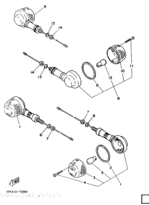YB100 Поворотники