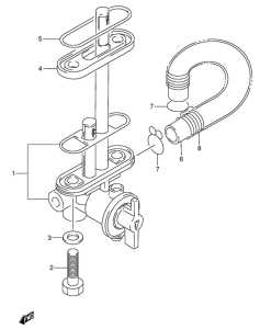 DR650 Топливный кран