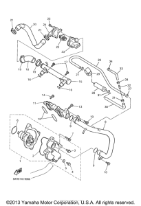 YZF600RN Водяной насос