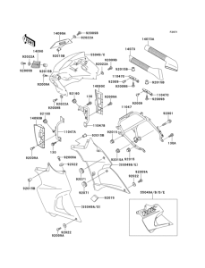 KLE500 Cowling(1 / 2)(kle500-a1)