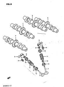 GV1400 Распределительный вал valve
