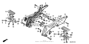 ST1300P (ABS) Подножки для ног