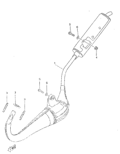 TZR50 Выхлопная система