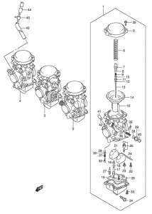 GSX600 Carburetor assy