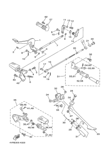 XVS650 Stand. footrest
