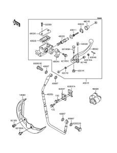 KX125 Главный тормозной цилиндр