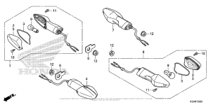 CBR300R Задний фонарь