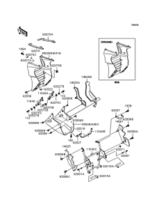 ZX900 Обтекатель нижний
