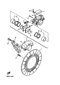 FZR600 FZR600A Задний суппорт