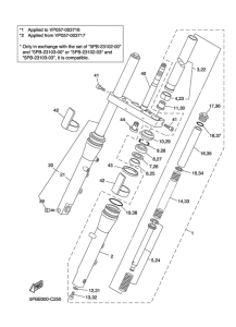 XVS1100 Передняя вилка