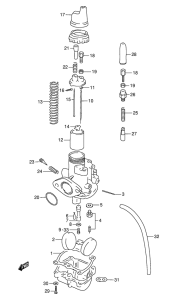 BX120 Carburetor assy