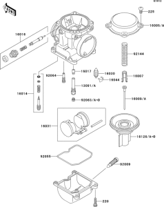 ZX1100 Карбюратор в разборе
