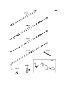 ZX900 Тросы управления