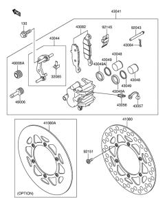 RM100 Передний суппорт