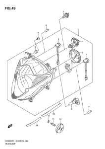 GSX650F (ABS) Фара