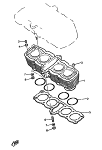 XJ650 Цилиндры