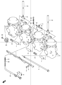 GSF1200S Карбюратор fitting
