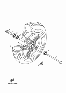 XC155 Переднее колесо