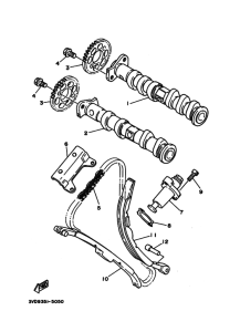 TRX850 Распределительный вал & chain