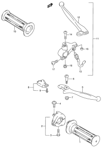 AG100 Рулевой переключатель