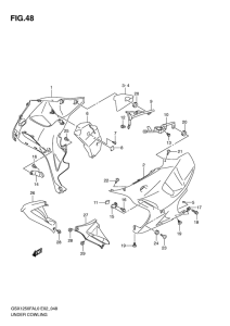 GSX1250 (ABS) Under cowling