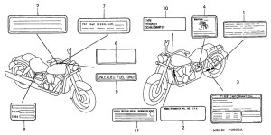 VT1100C3 Лейбл предостережения